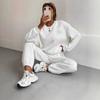Women's clothing, thread, jacquard, long pants, casual, two-piece set, suit, women's