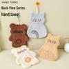 Cute Cartoon Bear Kitchen Towel - Water-Absorbent, Thick, Hanging Handkerchief Dishcloth