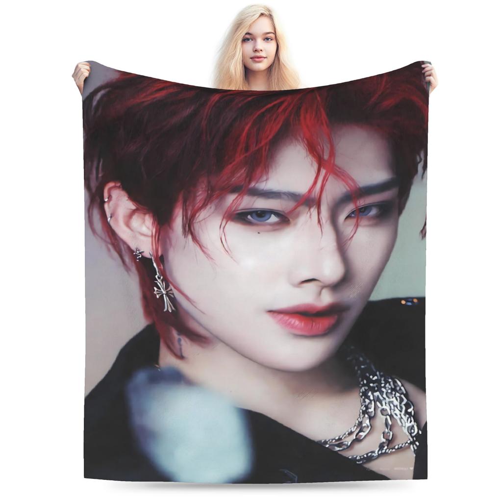 Sung Han Bin Plush Blanket Boy Girl Flannel Throw Blanket For Outdoor Warm Soft Zerobaseone Quality Bedspread Birthday Gift