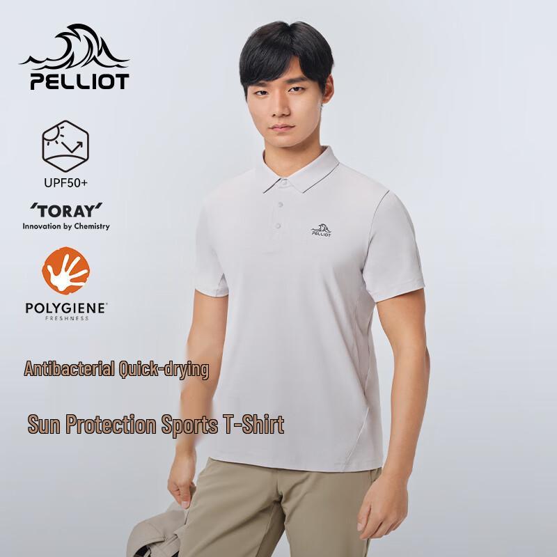 Pelliot Unisex Outdoor Quick-Dry Antibacterial Polo T-Shirt XXXL