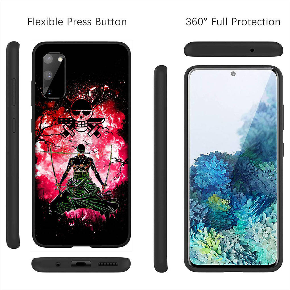 Cover for iPhone 16 15 Xiaomi Redmi Note 14 13 12 11 Pro Max X 16e Samsung Galaxy S25 S24 S23 Moto OPPO Huawei Luffy One Piece Roronoa Zoro Phone Case