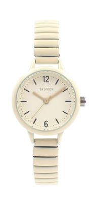 Tea Spoon Slim Colorful Accordion Watch IV Ivory [Follow] N02522S-5 Women's