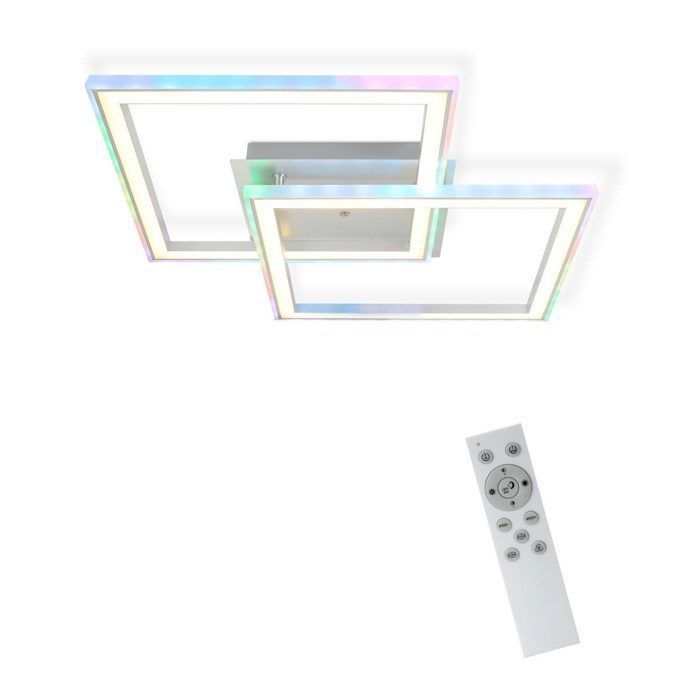 Plafonnier LED - NETTLIFE - 45 cm - 40W - Dimmable (télécommande) - Multicolore