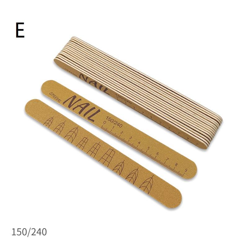 5 ks Sada pilníků na nehty s měřítkem Nail Art Oboustranný pilník na nehty 80-240 zrnitosti Broušení Pískování Leštička Nástroj na manikúru