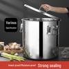 Lijia Stainless Steel Bucket with Lid and Handle