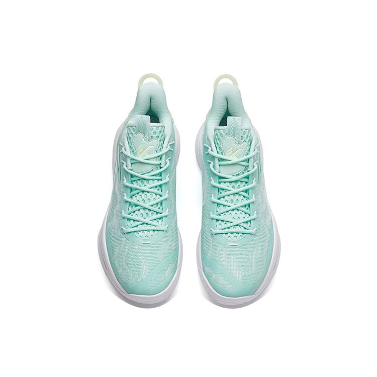 New Anta Mountain 2 Cushioning Anti Slip And Wear Resistant Low Top Basketball Shoes Light Aqua Green 112221601-3