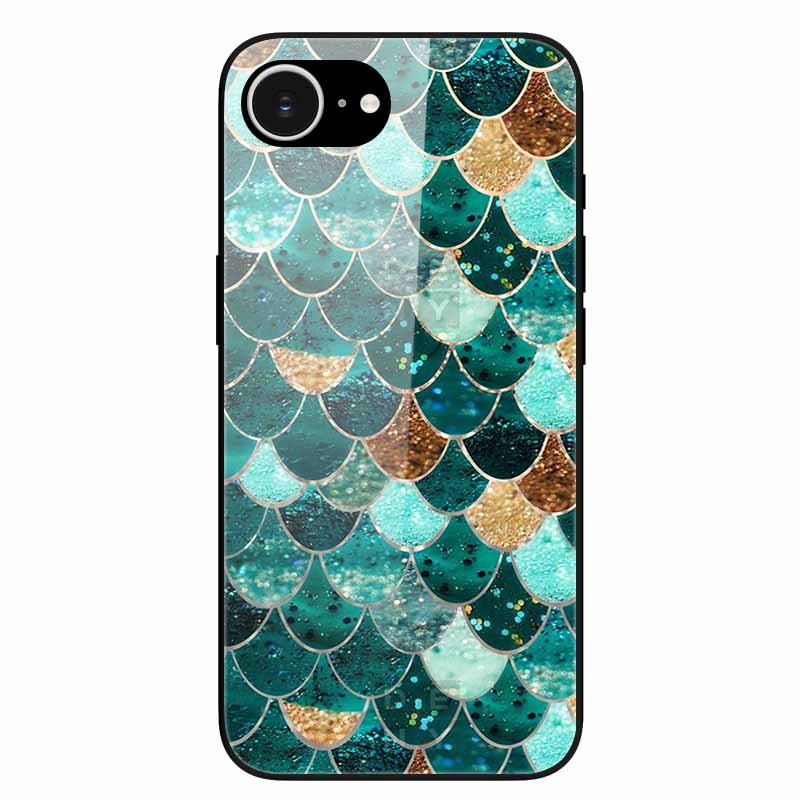 Tempered Glass Phone Cases For iPhone 16e 2025 Case Silicon Bumper Hard PC Back Cover Shell for iPhone SE (2025) / for iPhone16e