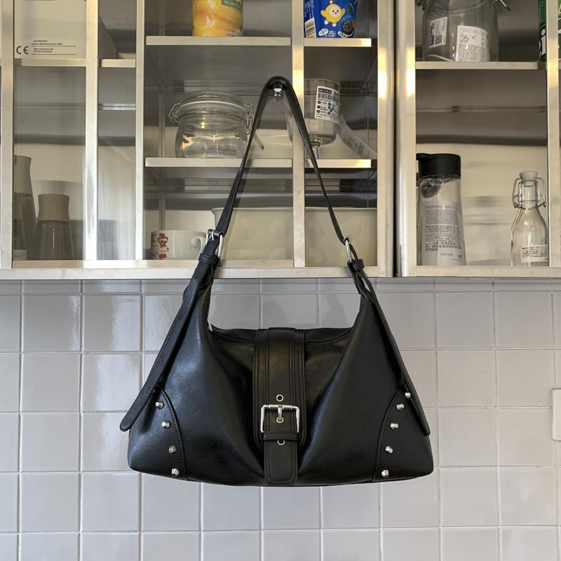 2025 hot selling Maillard style retro Women's Bag Underarm Handbag spicy girl Y2K wasteland style vintage leather Crossbody Tote