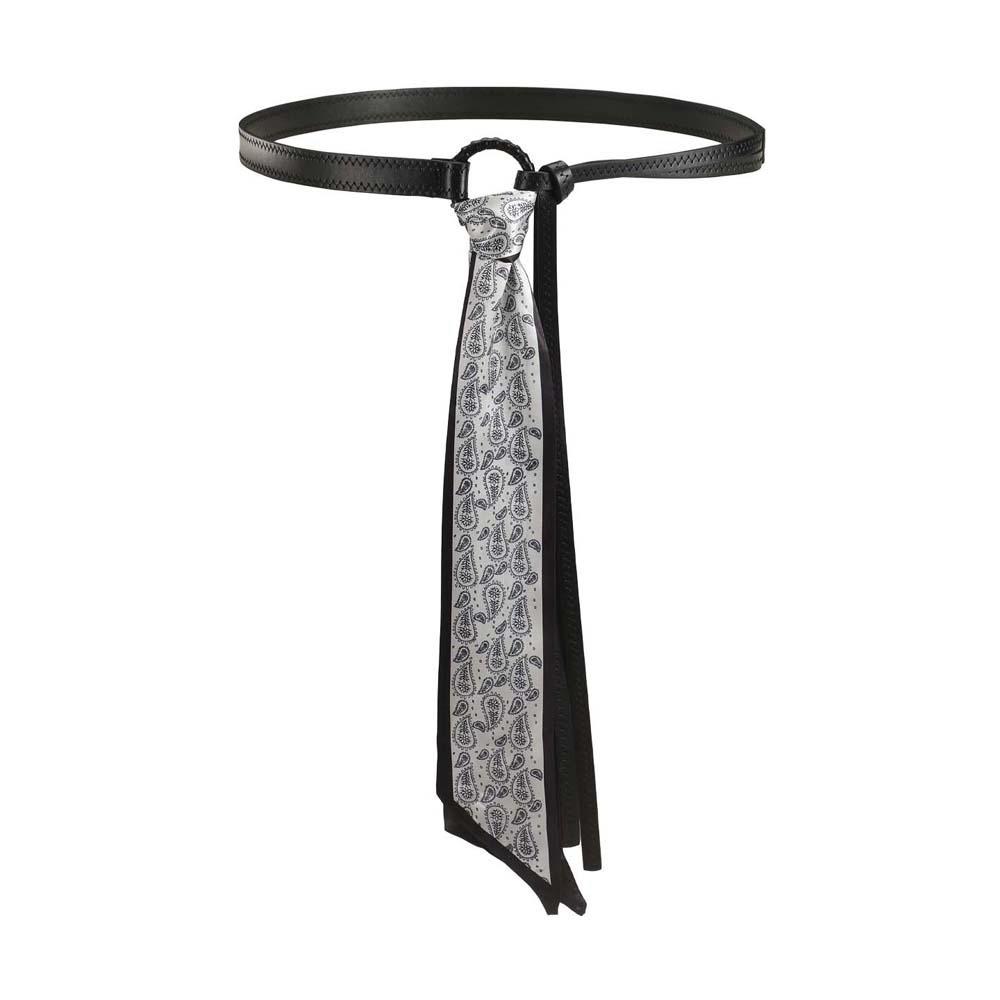 Bohemian Style Retro Jacquard Waistband Adjustable Silk Tie Design Belt Cashew Printed Belt  Suit