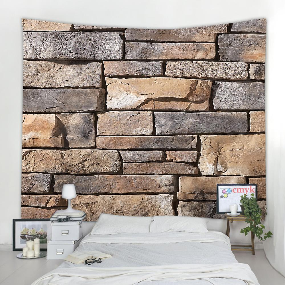 3d Printing Brick Stone Wall Tapestry Visual Art Decoration Tapestry Boho Tapestry Bedroom Dorm Room Home Decor