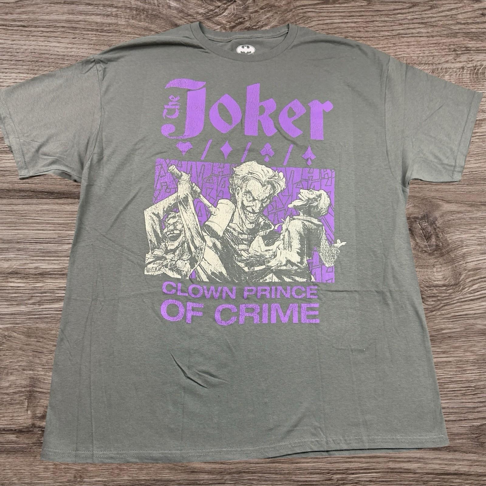 DC Comics The Joker / Graphic Adult Size X-Large Unisex T-Shirt XL