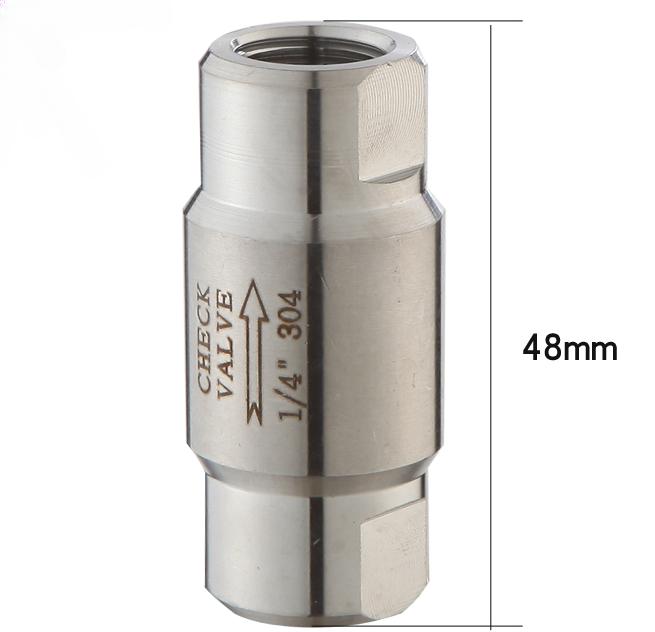 Presiune înaltă 1/8" 1/4" 3/8" 1/2" 3/4" 1" BSP Femelă Oțel Inoxidabil 304 316 Supapă de Verificare Unidirecțională Fără Retur Abur Apă Ulei