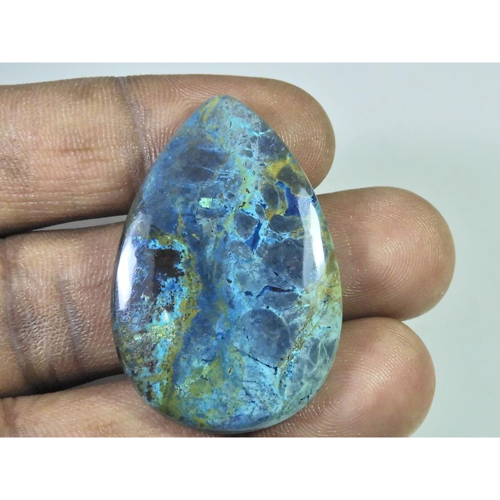 26X40X06 MM Natural Shattuckite Pear Cabochon Loose Designer Gemstone 60Cts. D-297