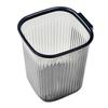 Trash Can Transparent Striped Thickened Large Capacity Square Plastic Garbage Bin for Bedroom Living Room Transparent