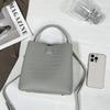 Vintage handheld bucket bag with single-shoulder crossbody women's bag