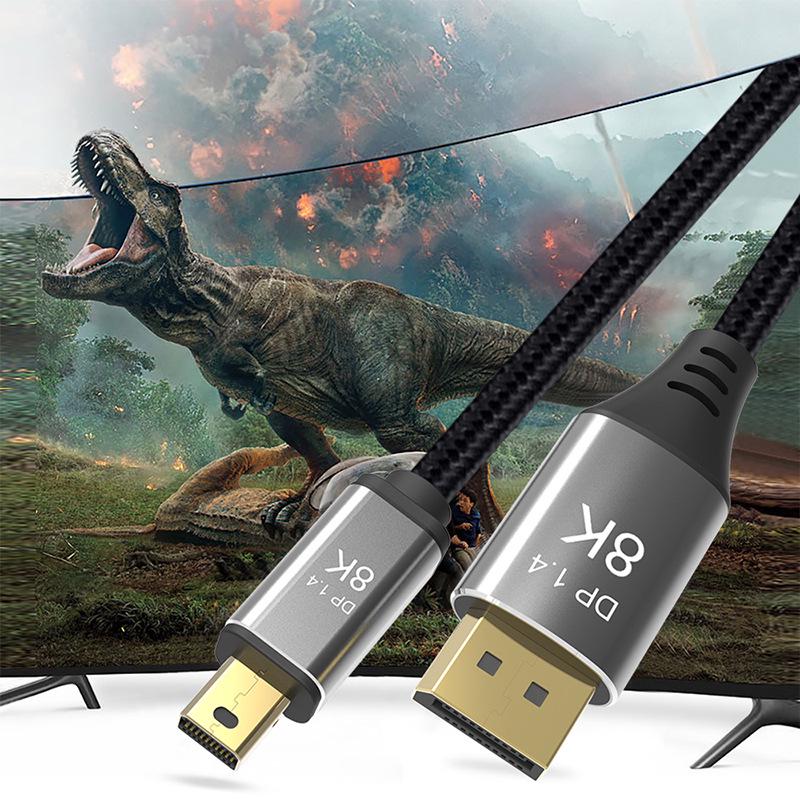 Bidirektionales Mini-DP-zu-DP-1.4-Kabel, 4K@144Hz DisplayPort