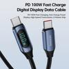 Toocki Type C to Type C Cable 100W PD Fast Charging Charger USB C to USB C Display Cable For Xiaomi POCO F3 Realme Macbook iPad 4