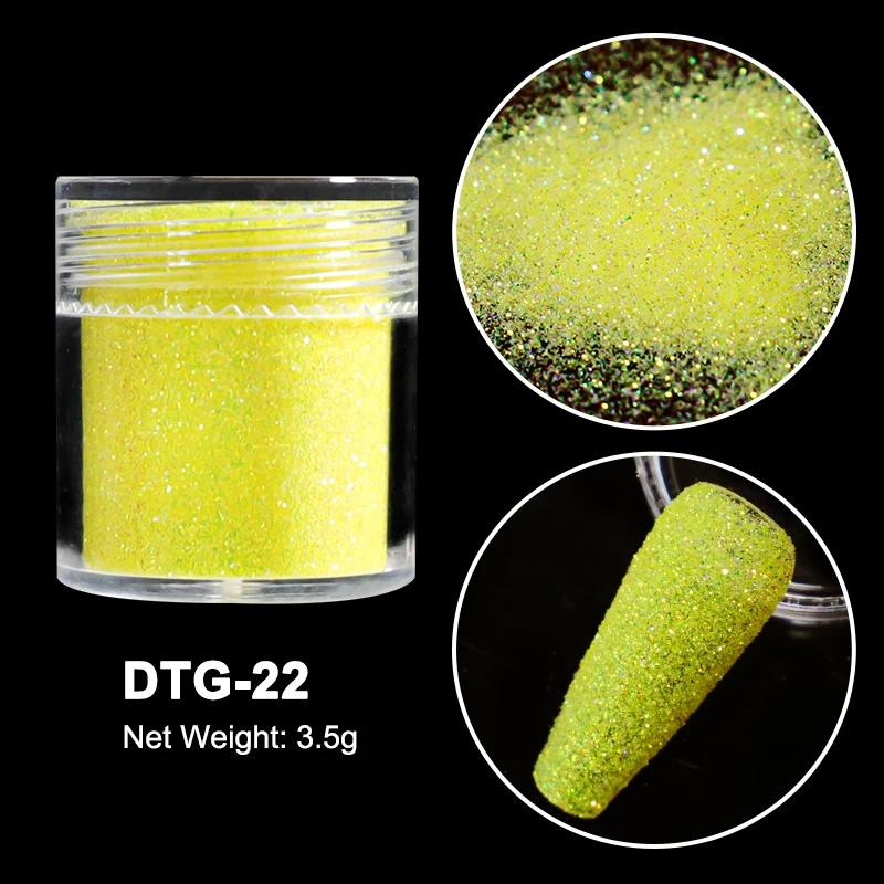 3,5g Paillettes Iridescentes Sucre pour Ongles Coloré Candy Coat Poudre Pigment Pour Manucure Effet Sucre Poussière Brillante Décorations Nail Art