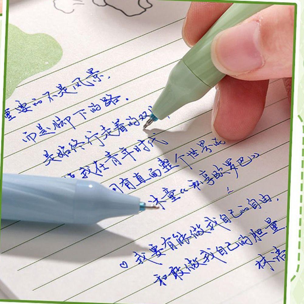 4PCS/Box Push Using Neutral Pen Erasable Writing Tool Multifunctional Ballpoint Pen  Gift
