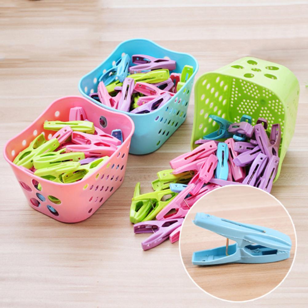 Fashion Shoes Clothes Underwear Socks Clothespin 30Pcs Windproof Drying Clips with Basket