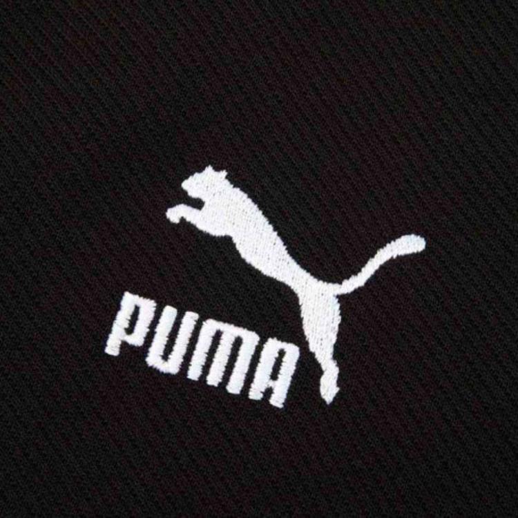 Puma FW22 T7 Series Zip-Up Knit Jacket With Embroidered Logo Men Jackets Black 537692-01