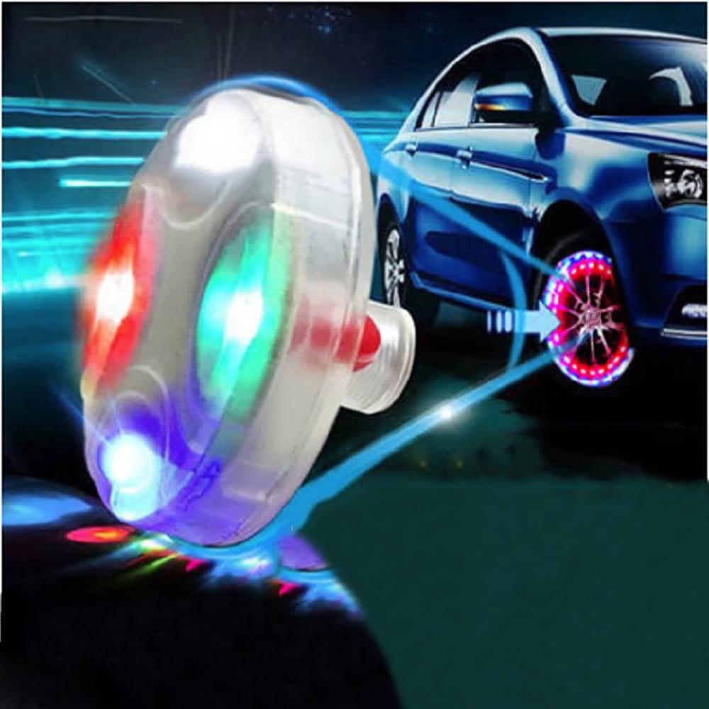 4pcs 15 Mode Solar Energy Auto Flash LED Car Wheel Hub Tire Valve Cap Light Lamp