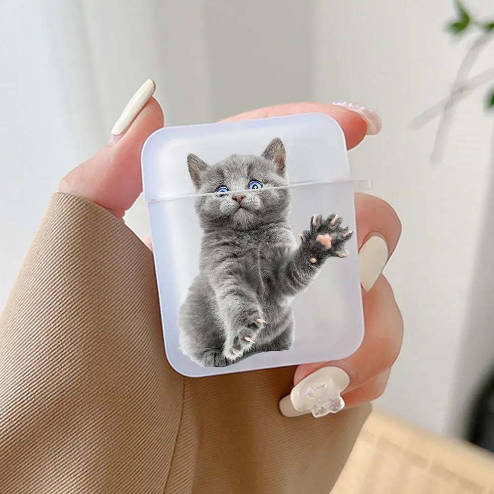 Cute Animal Cat Earphone Case for Airpods 4th 3rd Pro 3 2 Shockproof Covers for Airpod 2 3 1 Protective Accessorie Shell Fundas