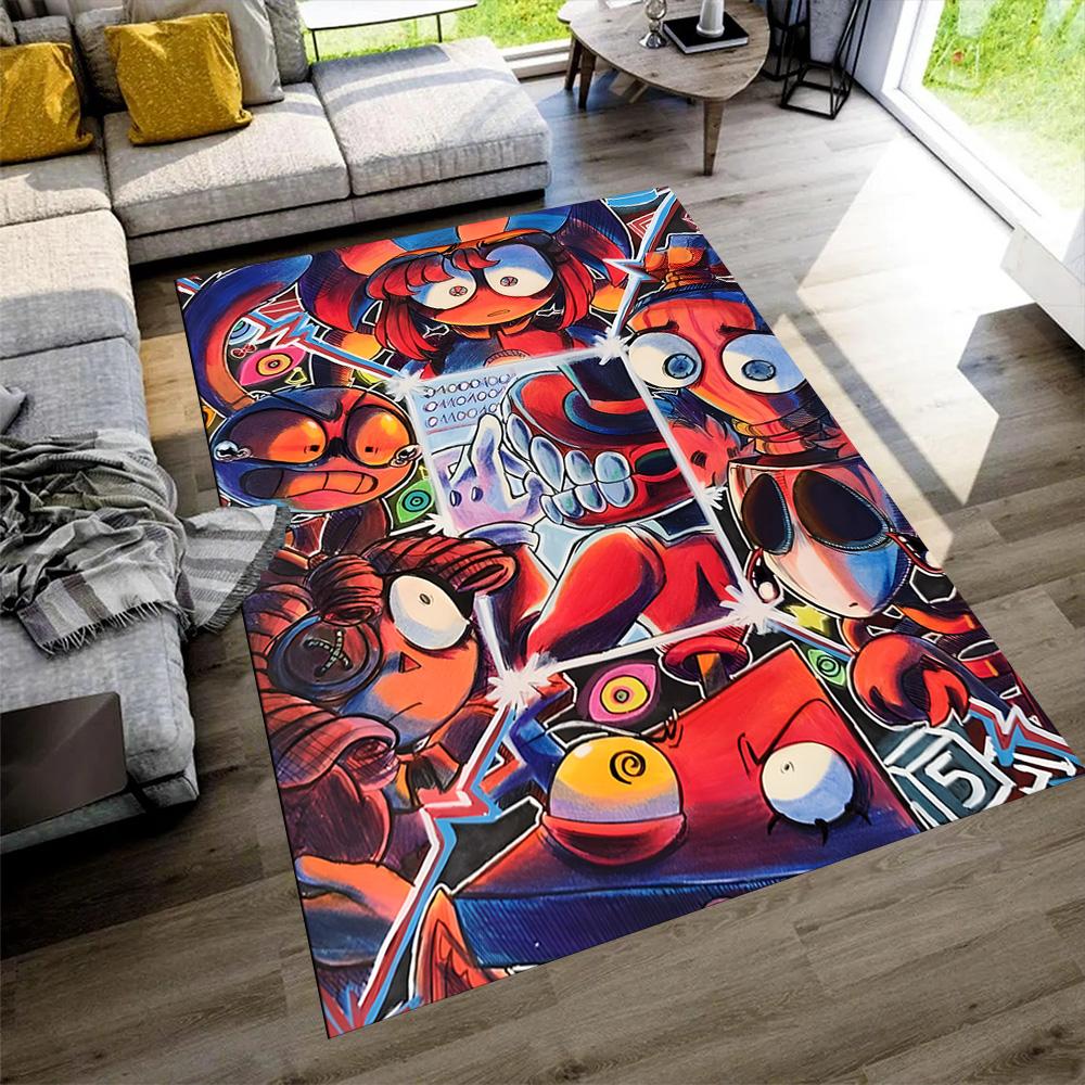 Colorful Cartoon Characters Floor Mat Perfect for Bedrooms Outdoor Living Rooms Balcony Antislip Carpet Office Home Decor