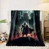 Crusader Knight Castle Blanket  Printed Blanket for Living Room Bed Couch lunch break Soft Cozy Blanket for Friend's festival Gift
