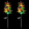 2PCS Solar Garden Lights Christmas Tree Outdoor Pathway Yard Lights Decorations