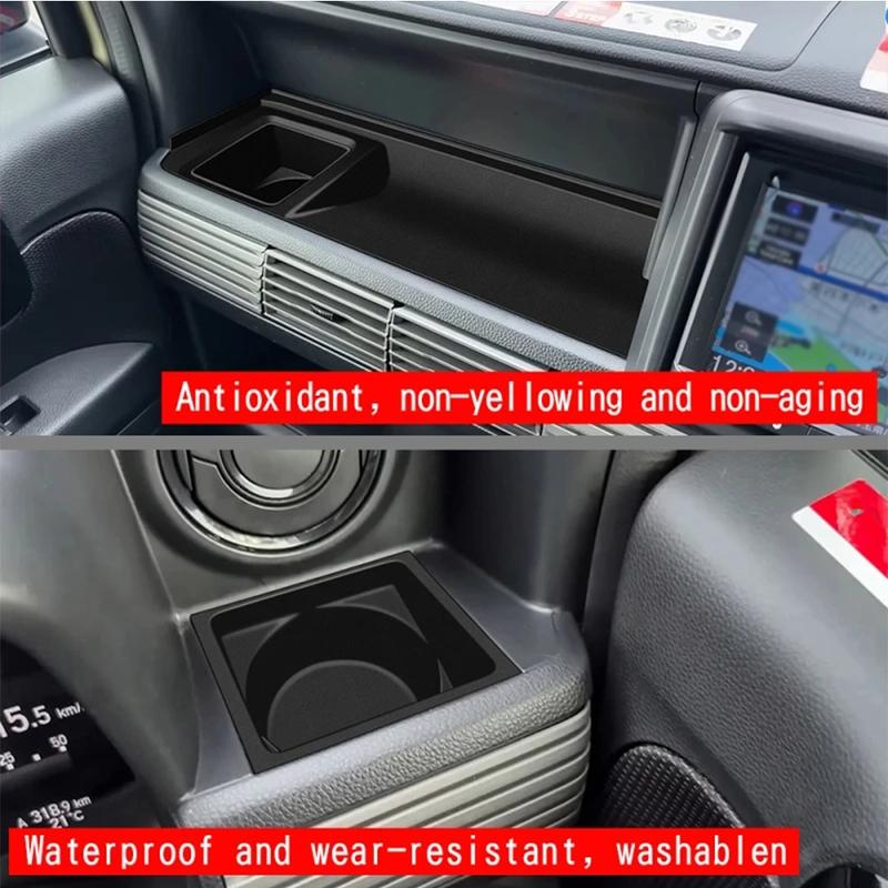 Front Dashboard Center Console Panel Water Cup Pad ABS Material Compatible with For Honda N VAN 2024+ RHD Model