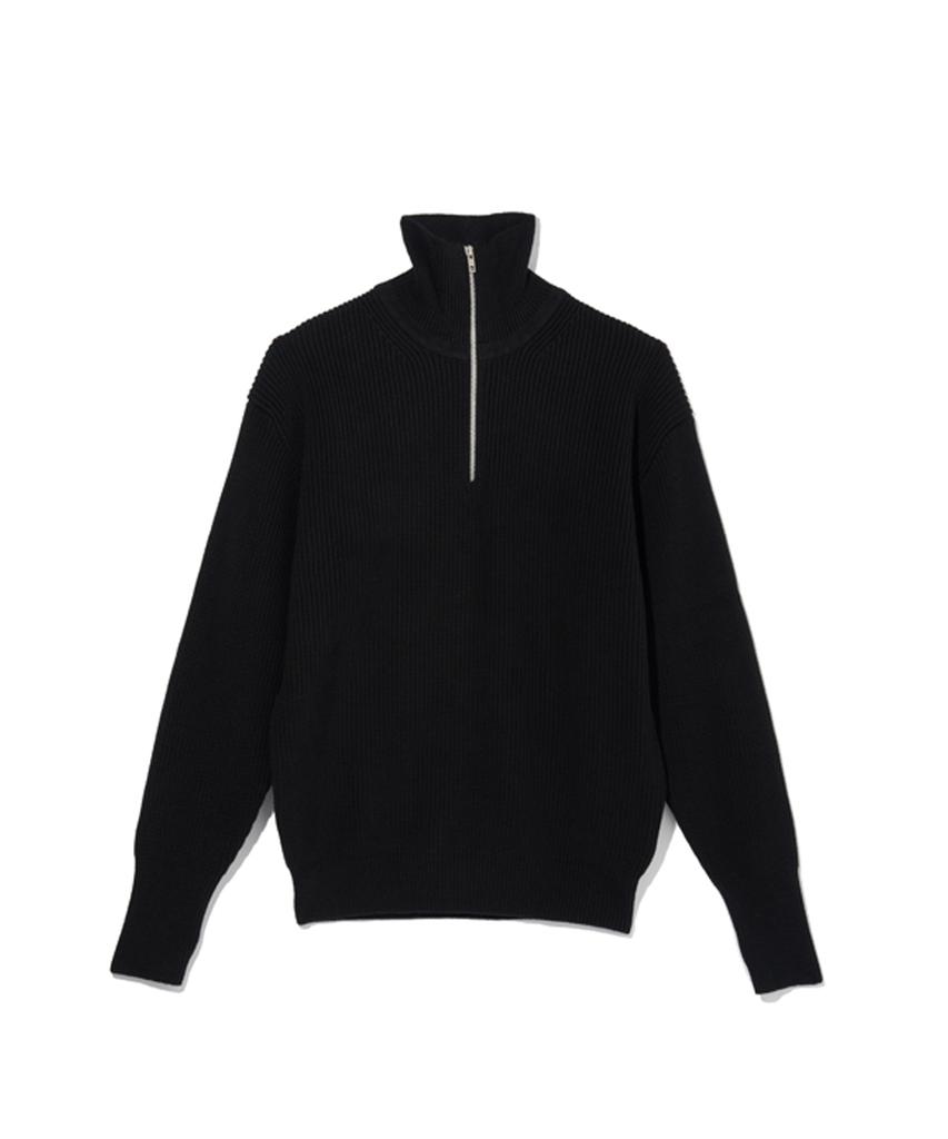 Beulumeon Half Zip-Up Knit (Black)