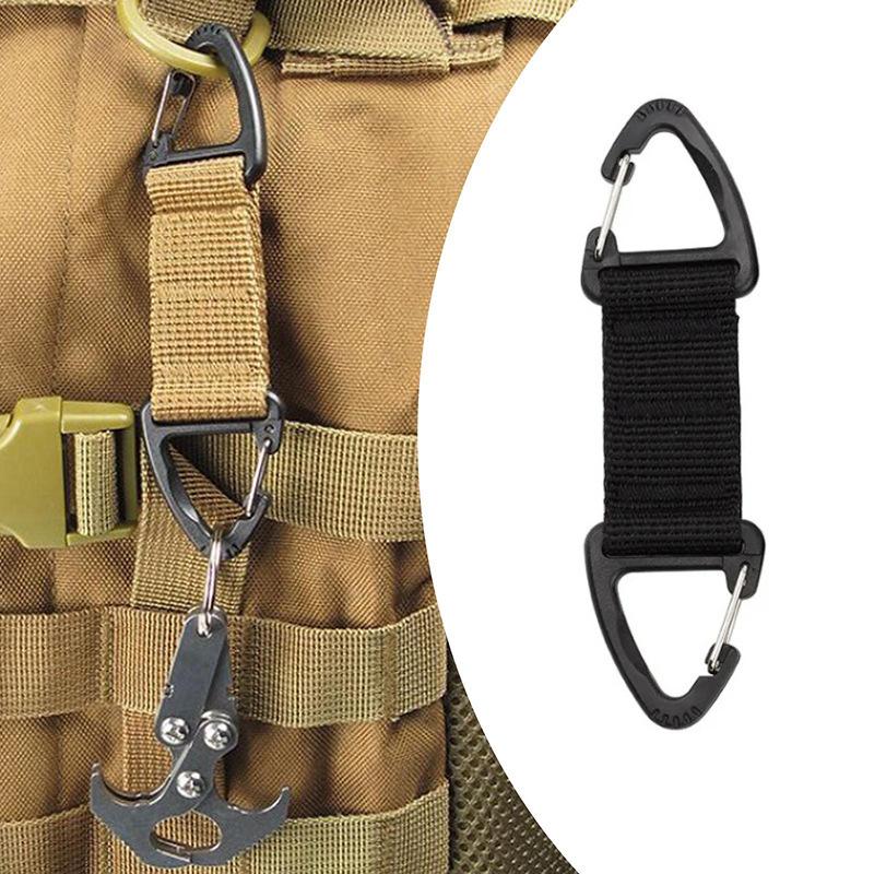 Outdoor Camping Karabinerhaken Wandern Gurtbandschnalle Gürtelclip Hängender Schlüsselanhänger Karabiner Kletter-Überlebensausrüstung