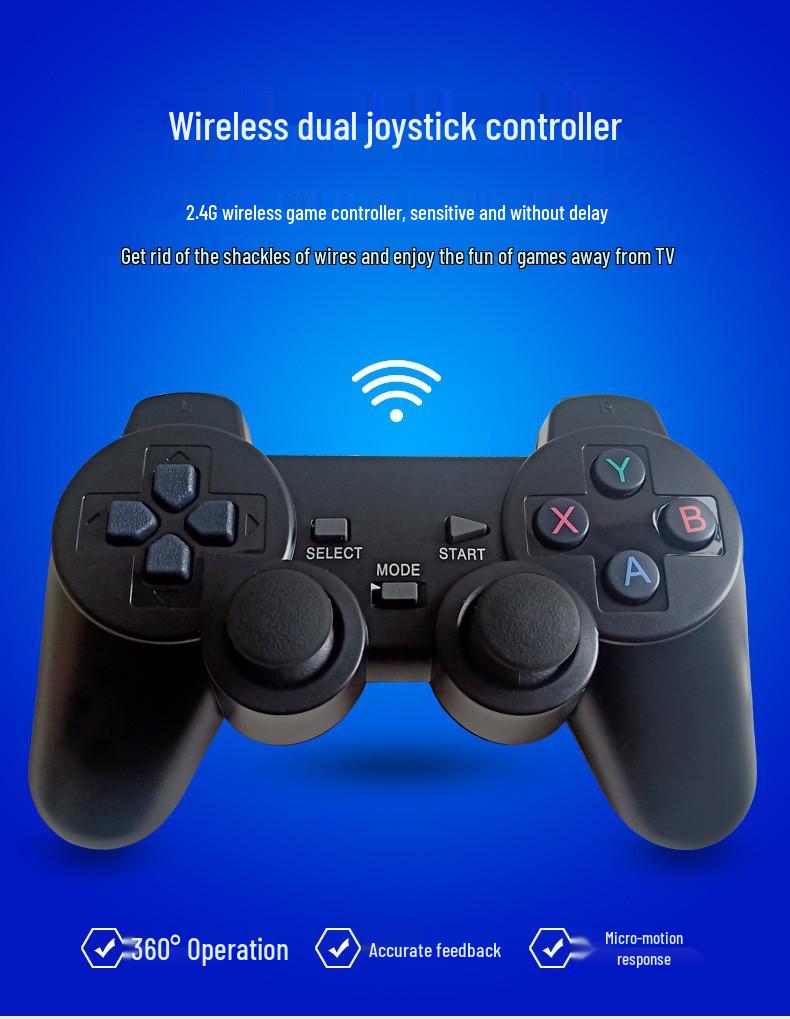 M8 Retro HD Wireless Arcade Console with Dual Controllers