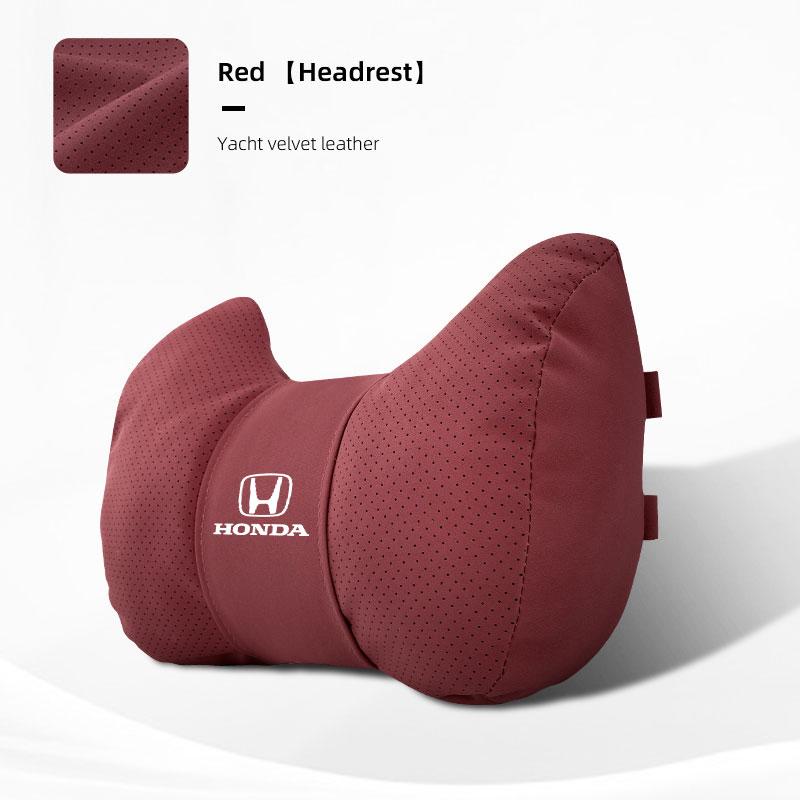 QEJMX1 U-shaped Car Headrest Auto Seat Neck Pillow Waist Pillow Set For Honda Civic Accord Crosstour Spirior Odyssey Avancier UR-V CR-Z