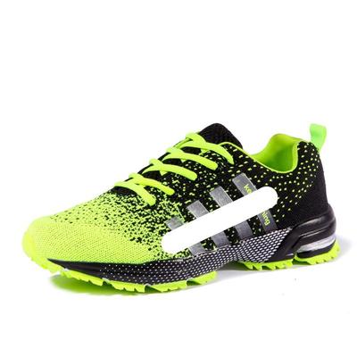 Autumn Breathable Sports Large Size Couple Running Shoes Lightweight Flying Line Casual Shoes