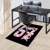 1PC Floral Pattern Ribbon Anti-slip carpet, suitable for Office, bedroomand playrooms. It can also be used as a sofa footrest cover-W21