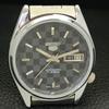 MENS VINTAGE SEIKO 5 AUTOMATIC REFURBISHED JAPAN BLACK DIAL WATCH A440436-9 Sk-a440436-1