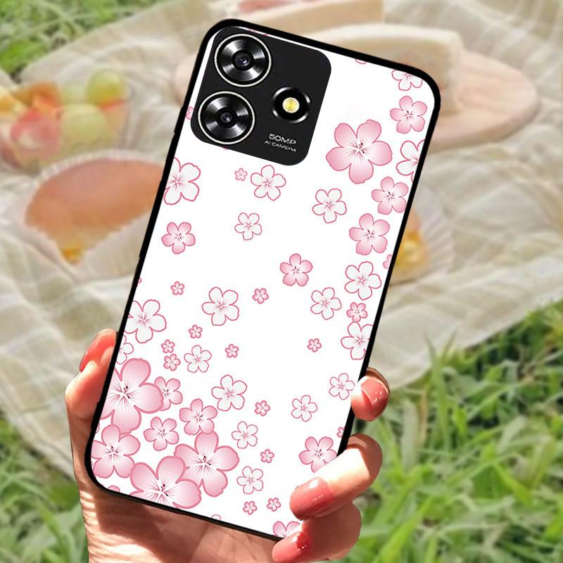 Für ZTE Blade V50 Smart Case Hülle Silikon Weich Marmor Schwarz Bumper Funda Coque für ZTE V50 Design 4G Schutz V50Smart