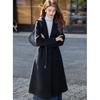 MOKANA Women's Double-Faced Wool Long Coat with Belt