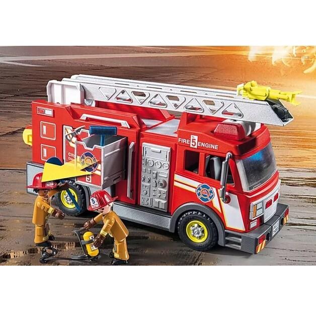 Конструктор пластиковый Playmobil 71233 пожарная машина со светом и звуком