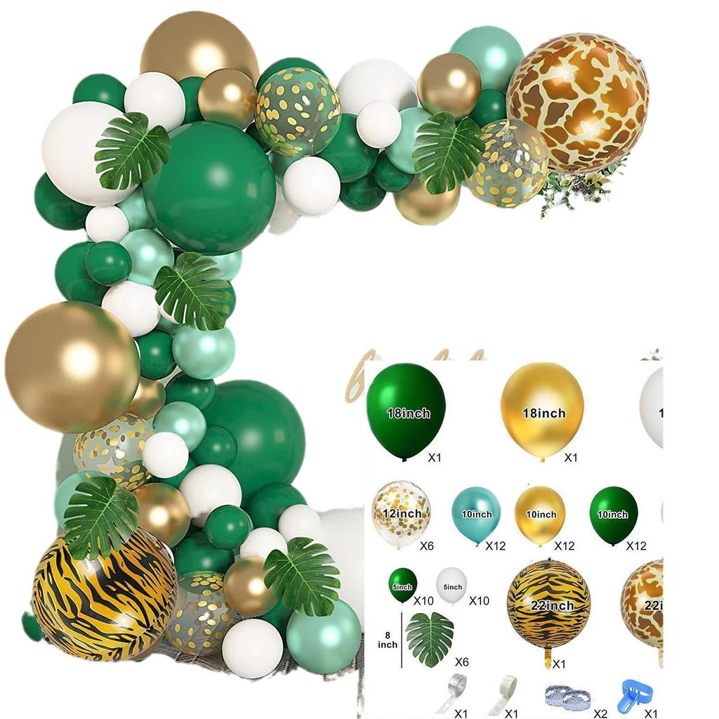 Balloon Set Black Gold New Year Arrangement Balloon Chain Birthday Party Wedding Decoration Arch Latex Material