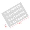 4Pcs Car Door Handle 3D Stickers Tire Rear View Mirror Decals Decoration For Citroen C1 C3 C4 C5 C6 2CV VTS Picasso Cross Cactus RD3 C4L DS3 DS4 DS5
