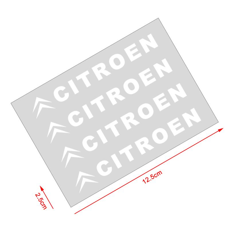 4Pcs Car Door Handle 3D Stickers Tire Rear View Mirror Decals Decoration For Citroen C1 C3 C4 C5 C6 2CV VTS Picasso Cross Cactus RD3 C4L DS3 DS4 DS5