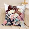 Anime SSekaiichi Hatsukoi Cushion Cover Silky Short Plush Invisible Zipper Dustproof Sofa Pillow Case for Home Decor