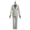 Nanami Kento Cosplay Kostüm Anime Cosplay Jujutsu Kaisen Kostüm Männer Anzug Hemd Hosen Riemen Krawatte Party Perücke Anzug