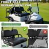 Front Seat Back and Bottom Cushion Set Golf Cart Front Seat Bottom & Backrest Assembly for EZGO RXV 2008-up Models
