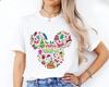 Holiday Mickey Happy Christmas TShirt Printed Unisexs and Womens TShirts Cotton Short Sleeve Loose Plus Size Apparel