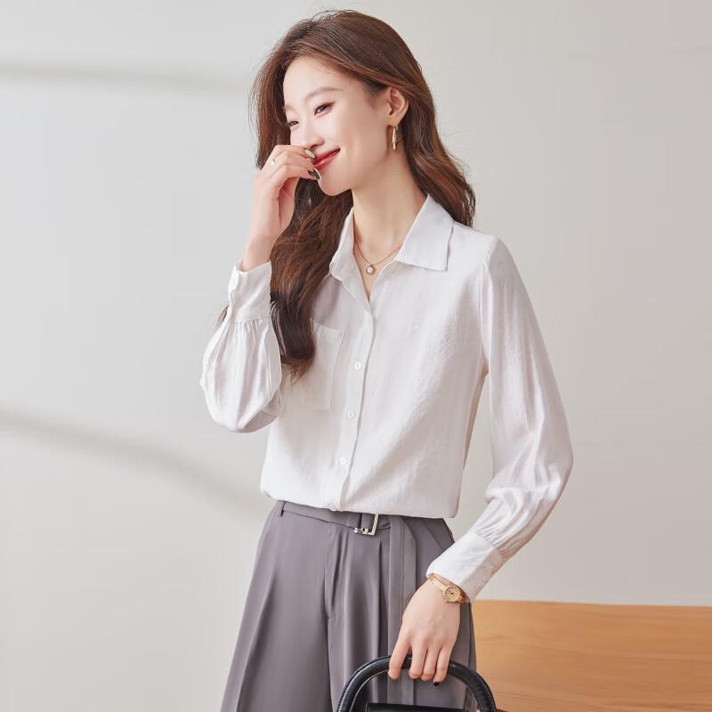 Trolman Women s Long Sleeve Professional Casual Shirt 2XL