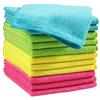 12pcs Microfiber Cleaning Cloth 30X30 Cm ,12 Pack Cleaning Rag, Cleaning Towels with 4 Color Assorted,11.8"X11.8"